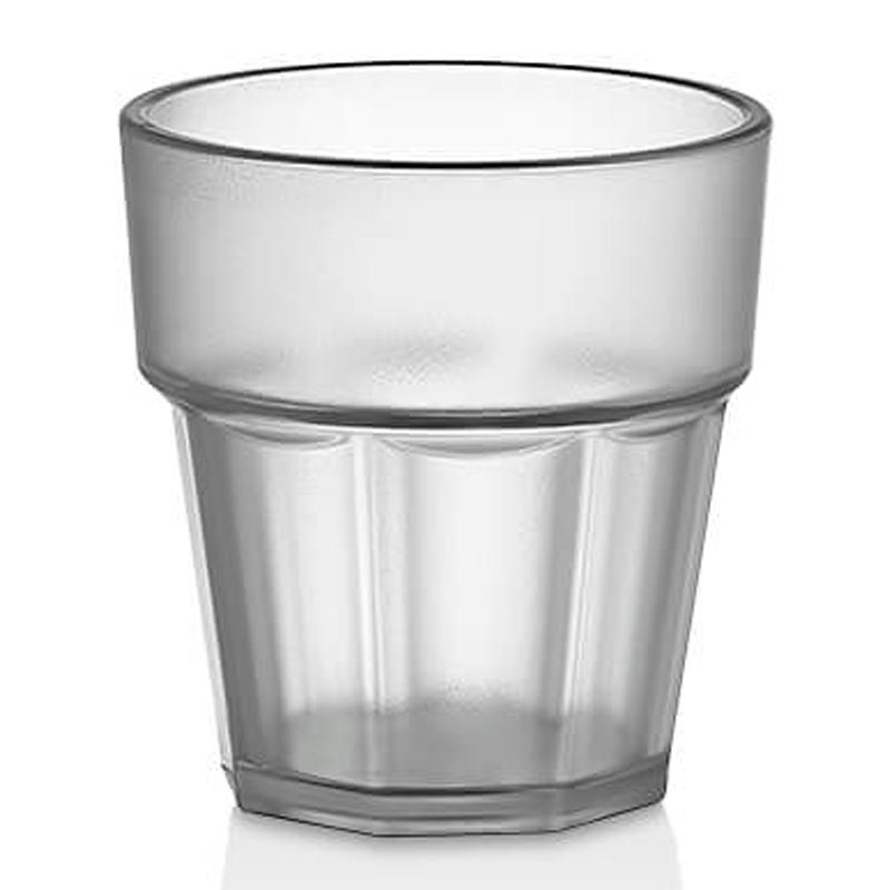 GastroCups Casablanca Kumlu Bardak, 200 ml, Polikarbonat, Şeffaf — GastroCups