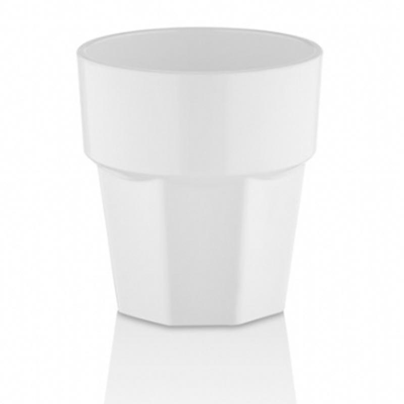 GastroCups GC-19 Polikarbonat Casablanca Bardak, 200 ml, Beyaz — GastroCups