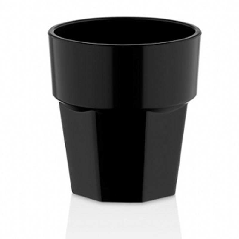 GastroCups GC-20 Polikarbonat Casablanca Bardak, 250 ml, Siyah — GastroCups