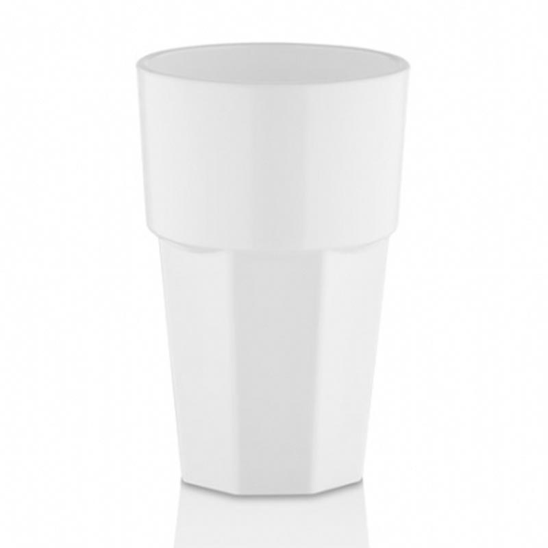 GastroCups GC-21 Polikarbonat Casablanca Bardak, 300 ml, Beyaz — GastroCups