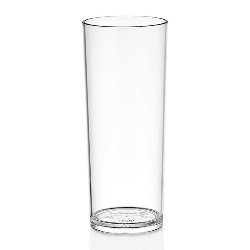 GastroCups Long Drink Bardağı, 340 ml, Polikarbonat, Şeffaf — GastroCups