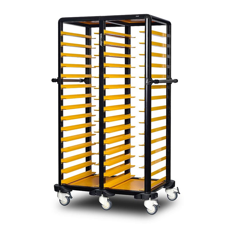 Gastrolley 150 İkili Self Servis Arabası, Etrafı Açık, 104x71x174 cm — Gastrolley