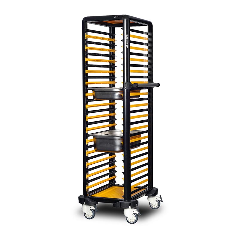Gastrolley 150 Tekli Gastronorm Küvet Taşıma Arabası, Etrafı Açık, 53x71x174 cm — Gastrolley — Görsel 2