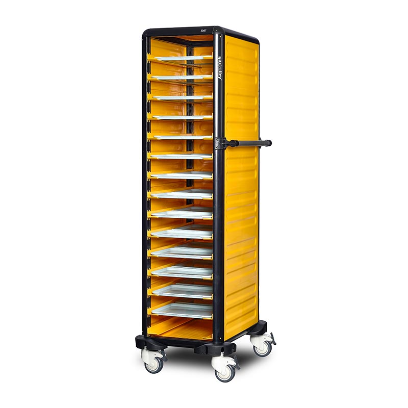 Gastrolley 150 Tekli Servis Tepsi Arabası, 2 Yanı ve Arkası Kapalı, 57x71x174 cm — Gastrolley — Görsel 2