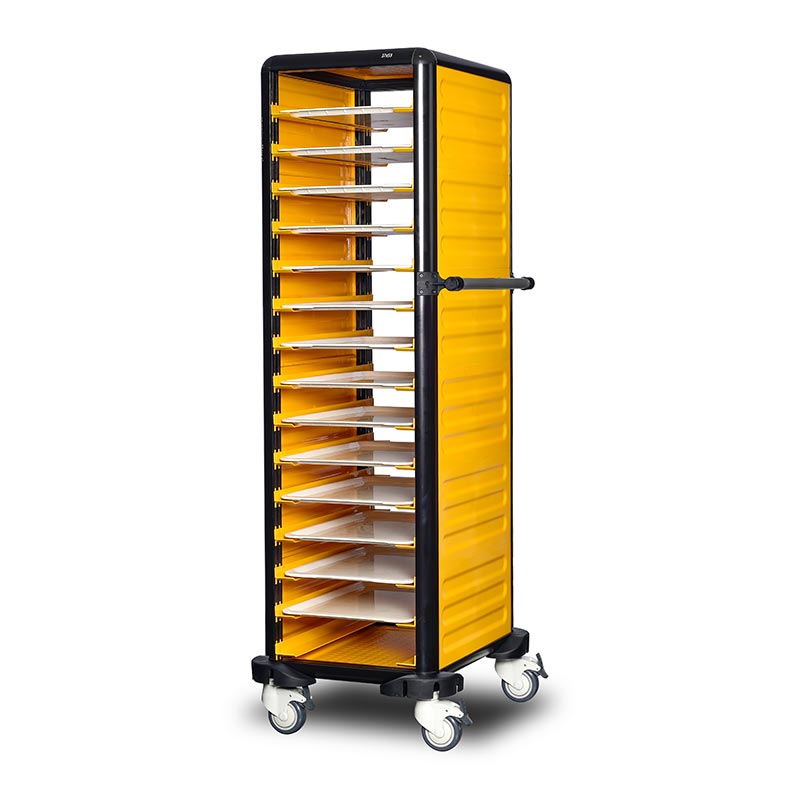 Gastrolley 150 Tekli Servis Tepsi Arabası, 2 Yanı Kapalı, 57x71x174 cm — Gastrolley — Görsel 2