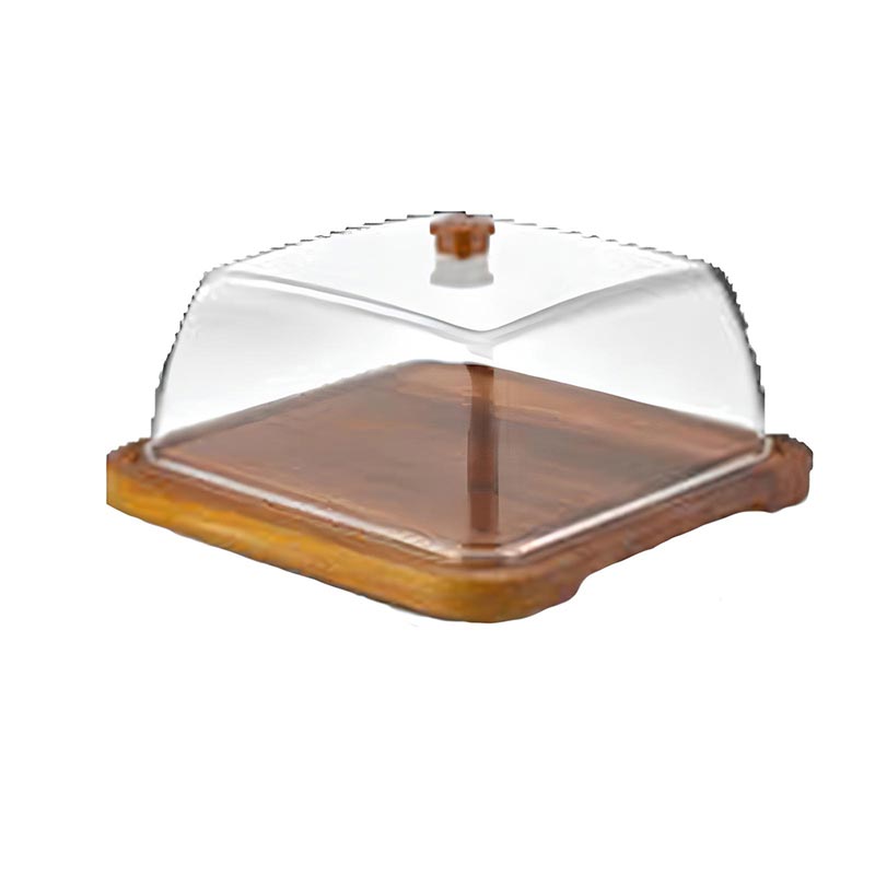 GastroPlast GFT-IR-18 Kare İroko Fanus Tepsisi, 280x280 mm — GastroPlast