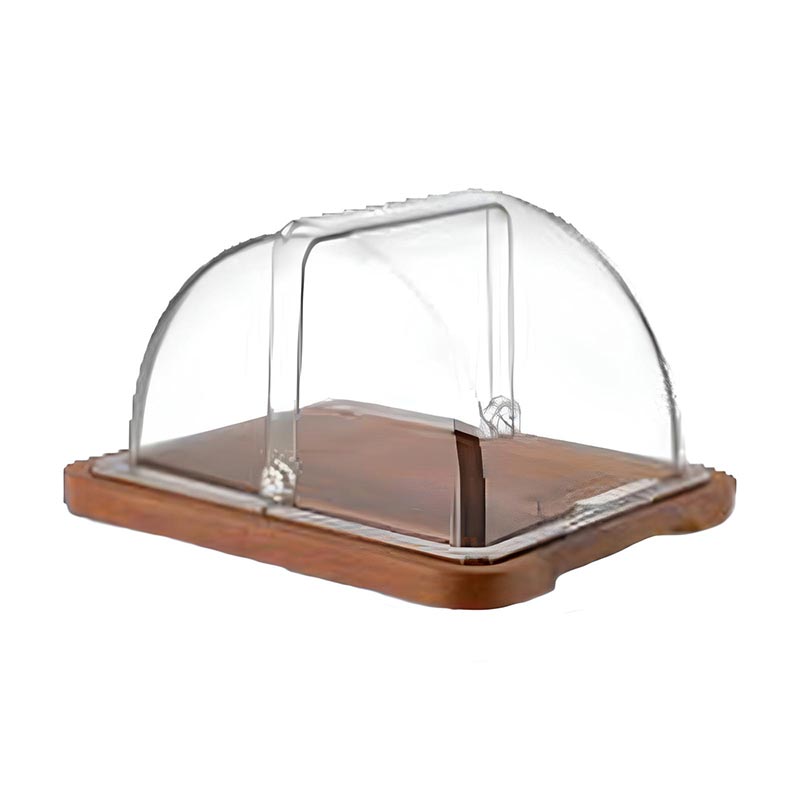 GastroPlast GFTM-IR-12 Ahşap İroko Fanus Tepsisi — GastroPlast