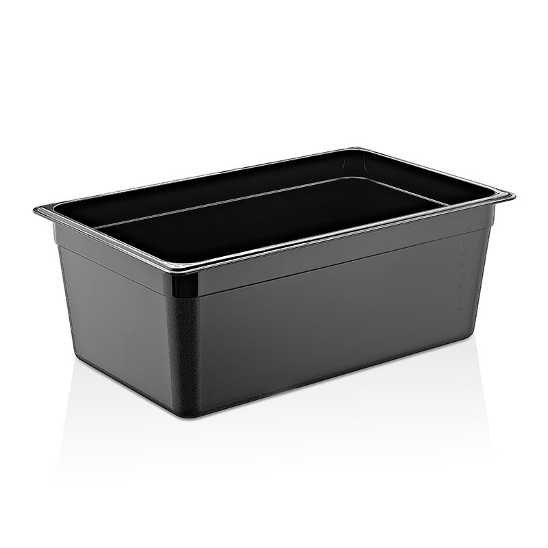 GastroPlast GN 1/1-200 mm Polikarbon Gastronorm Küvet, Siyah — GastroPlast