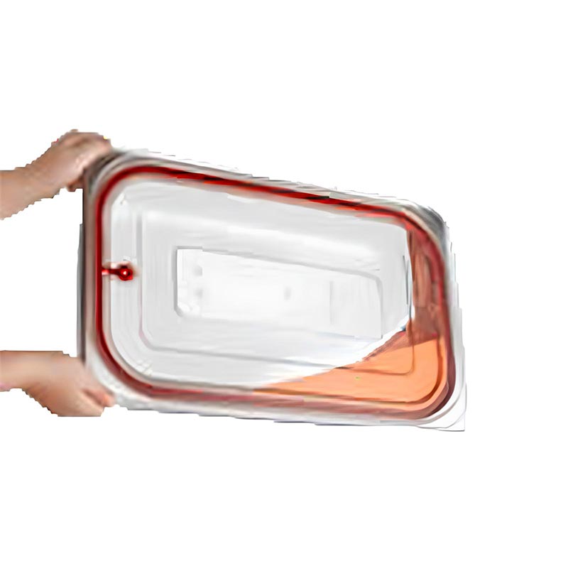 GastroPlast GN 1/1 Sızdırmaz Polikarbon Gastronorm Kapak, Kırmızı — GastroPlast — Görsel 2