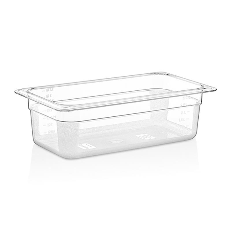 GastroPlast GN 1/3-100 mm Polikarbon Gastronorm Küvet — GastroPlast
