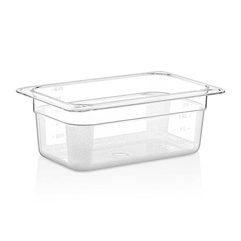 GastroPlast GN 1/4-100 mm Polikarbon Gastronorm Küvet — GastroPlast