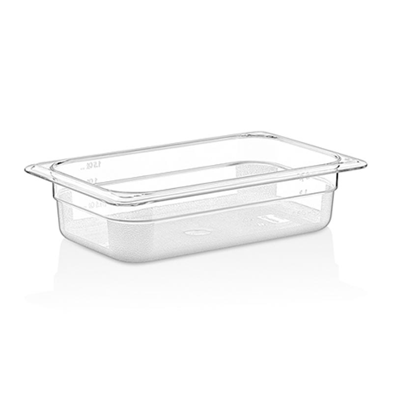 GastroPlast GN 1/4-65 mm Polikarbon Gastronorm Küvet — GastroPlast
