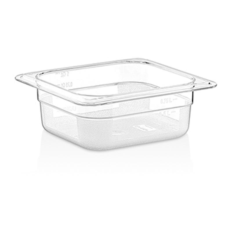 GastroPlast GN 1/6-65 mm Polikarbon Gastronorm Küvet — GastroPlast