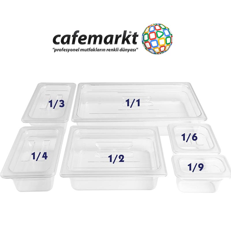 GastroPlast GN1/1-100 mm Polipropilen Gastronorm Küvet, Siyah — GastroPlast — Görsel 2