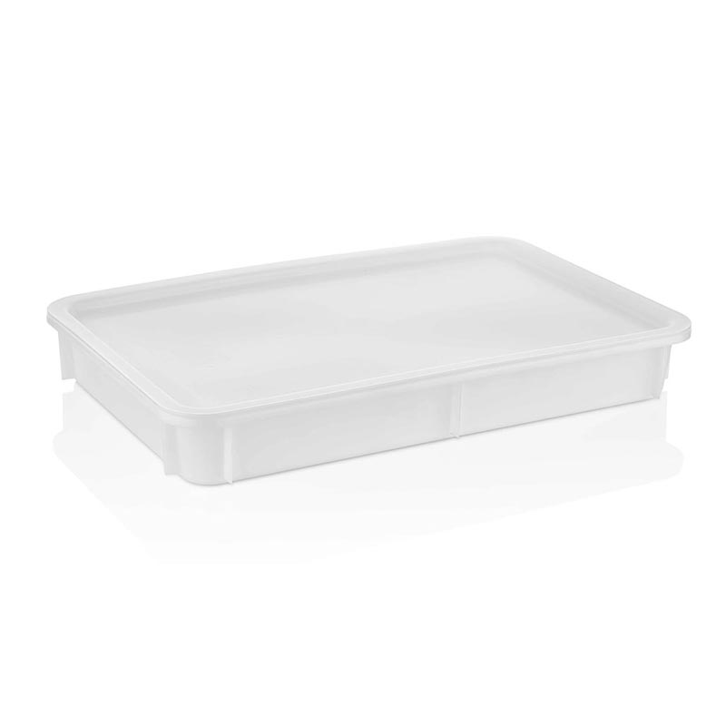 GastroPlast GPH-100/2 Polietilen Pizza Hamur Teknesi, 300x400x100 mm, Beyaz — GastroPlast