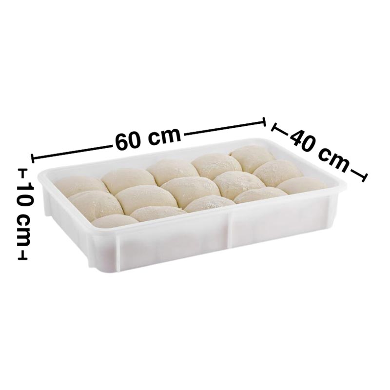 GastroPlast GPHPE-100 Polietilen Pizza Hamur Teknesi, 400x600x100 mm — GastroPlast — Görsel 3