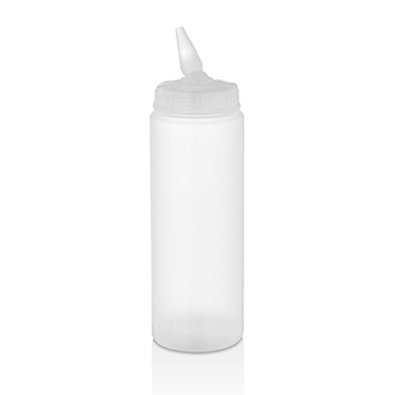 GastroPlast GPS-250 Ayarlı Uçlu Fişek Sosluk, 250 ml, Şeffaf