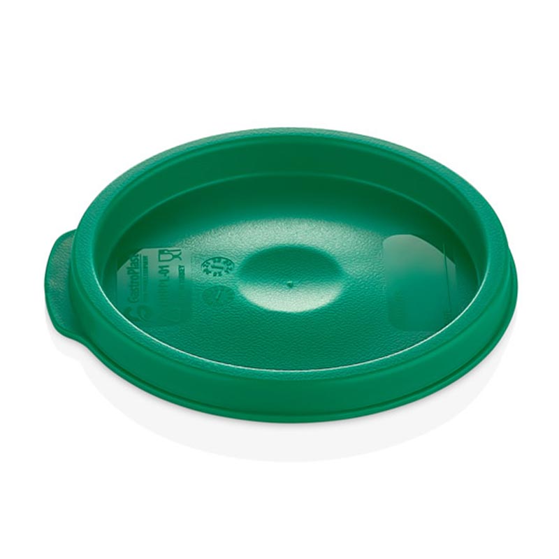 GastroPlast GRPL-1 Yuvarlak Saklama Kabı Kapağı, GRP-1 Uyumlu, Yeşil — GastroPlast