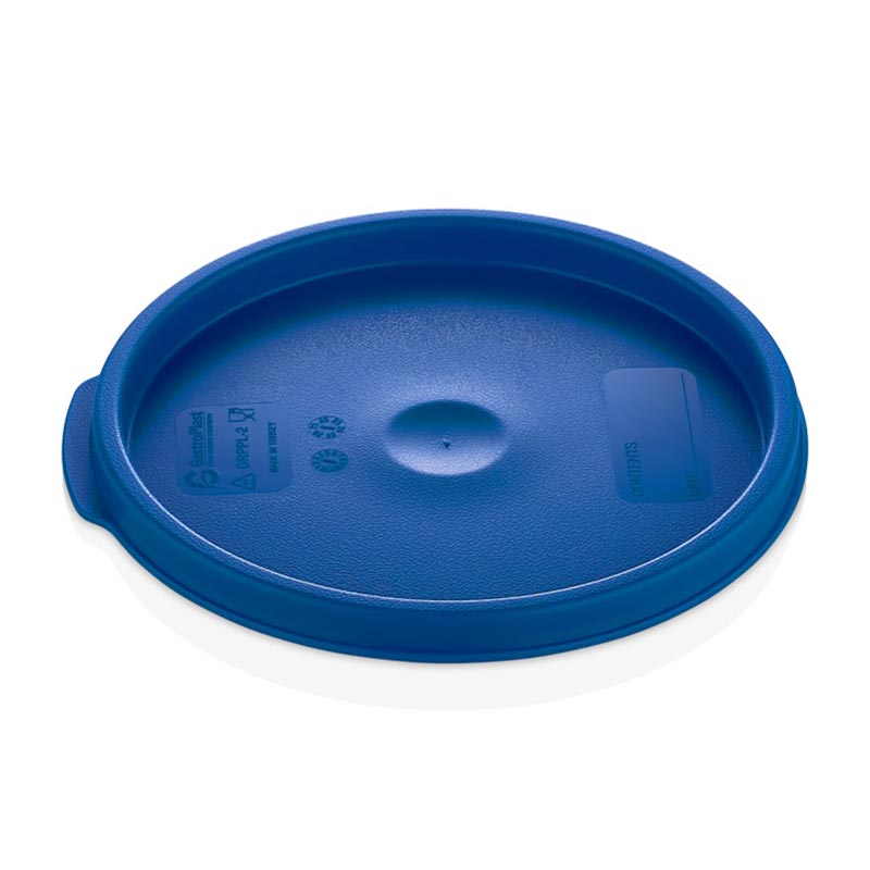GastroPlast GRPL-2 Yuvarlak Saklama Kabı Kapağı, GRP-2/4 Uyumlu, Mavi — GastroPlast