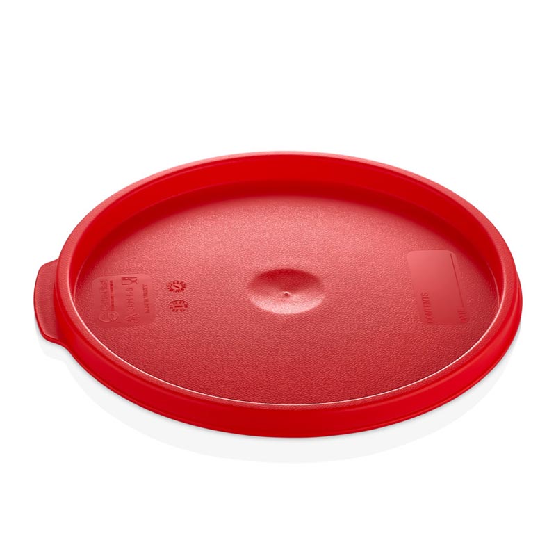 GastroPlast GRPL-6 Yuvarlak Saklama Kabı Kapağı, GRP-6/8 Uyumlu, Kırmızı — GastroPlast
