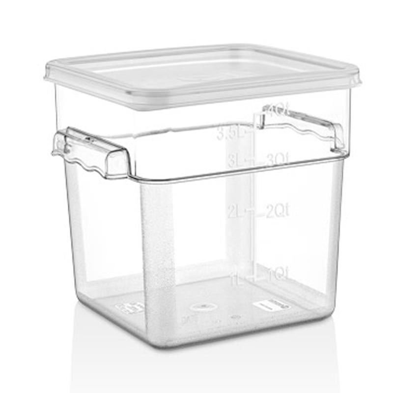 GastroPlast GSP-4 Polikarbon Kare Saklama Kabı, 3.8 L — GastroPlast