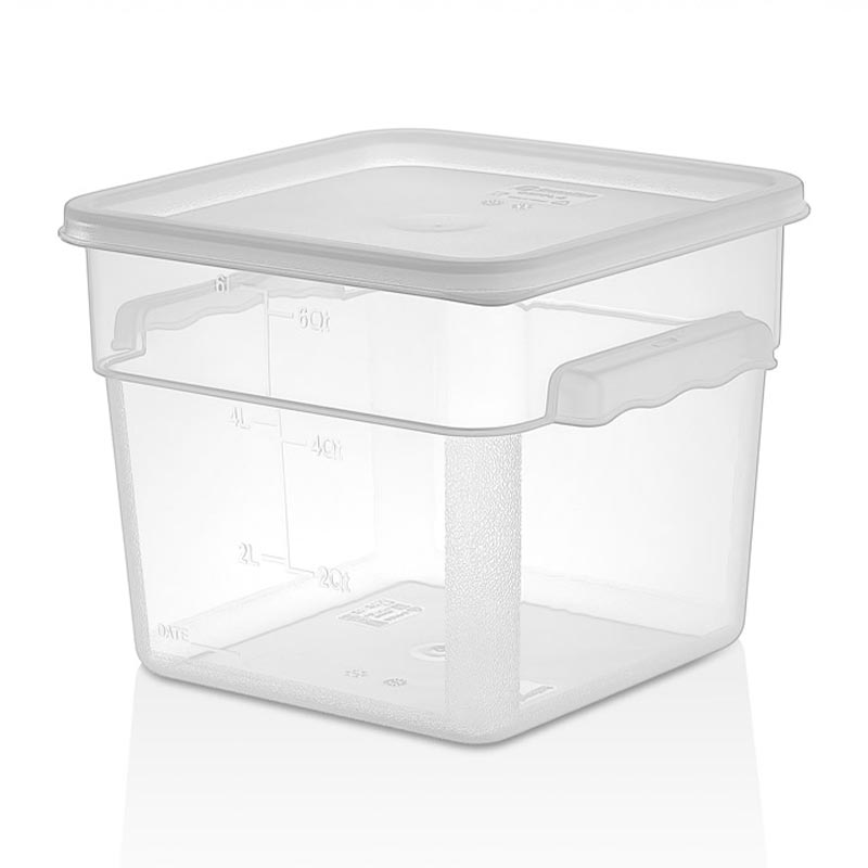 GastroPlast GSPP-6 Polipropilen Kare Saklama Kabı, 5.7 L — GastroPlast