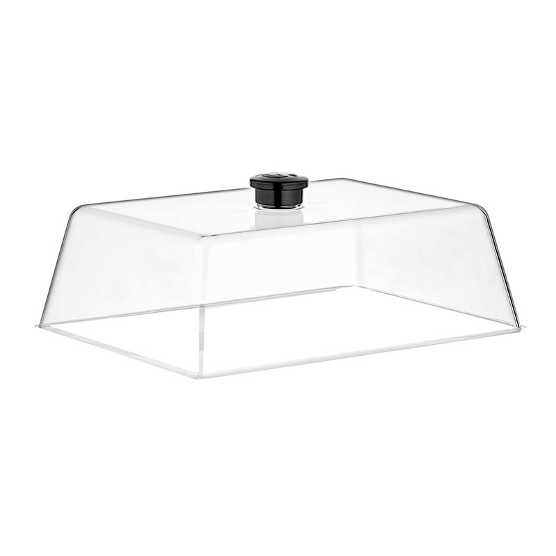 GastroPlast Polikarbon Fanus, 20x26 cm, Siyah Kulplu — GastroPlast