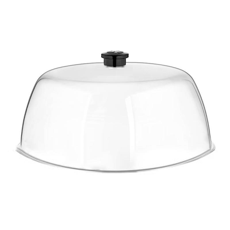 GastroPlast Polikarbonat Fanus, 30 cm, Siyah Kulplu — GastroPlast