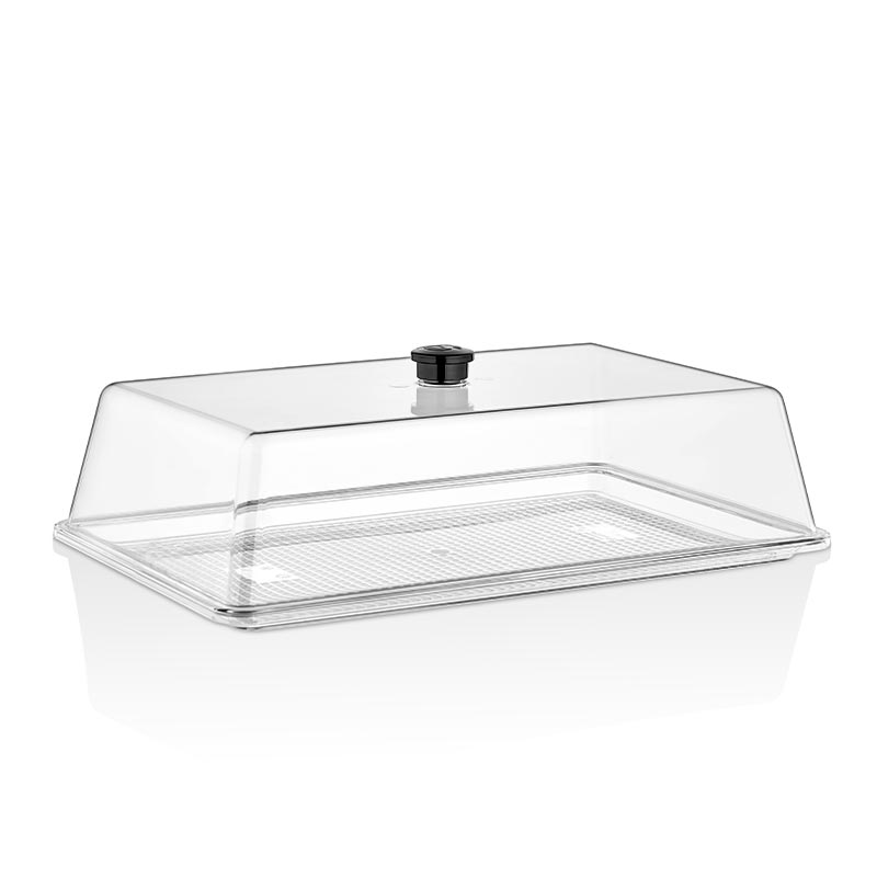 GastroPlast Polikarbonat Fanus Tepsisi, 415x265 mm, Şeffaf — GastroPlast — Görsel 2