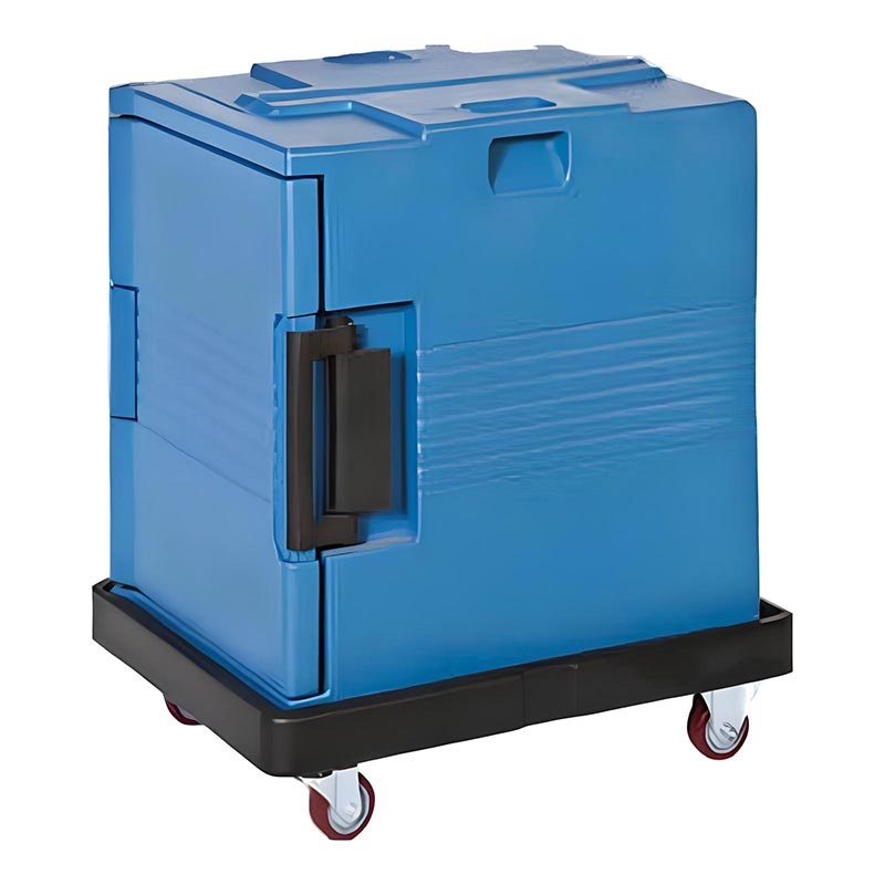 GastroPlast TCB 600C Thermobox Taşıma Arabası, 680x540x160 mm, Siyah — GastroPlast