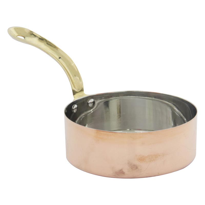 Gurmeaid İçi Paslanmaz Mini Sos Tavası, 11x4.5 cm, Bakır — Gurmeaid