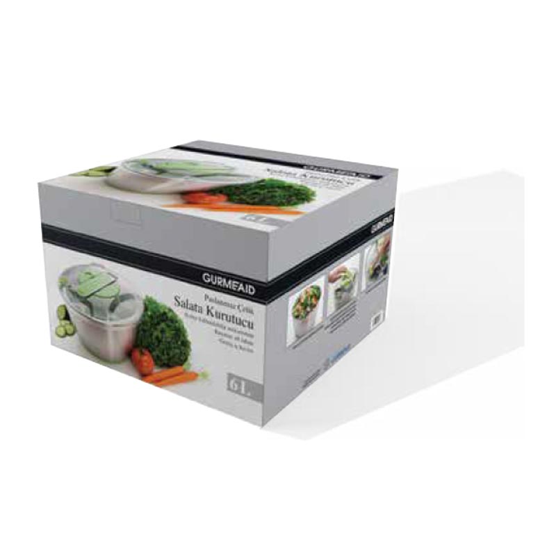 Gurmeaid Paslanmaz Çelik Salata Kurutucu, 6 L — Gurmeaid — Görsel 2