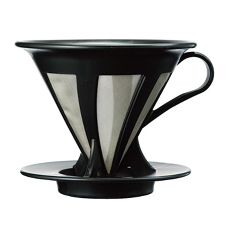Hario CFOD-02B 02 Kendinden Filtreli Dripper, Siyah — Hario