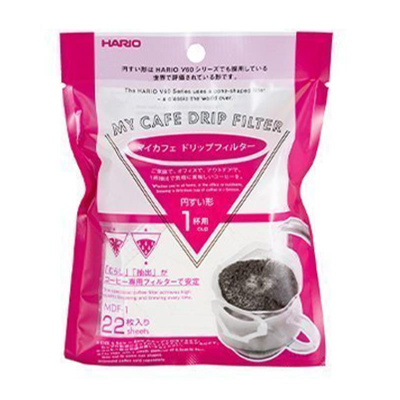 Hario MDF-1 My Cafe Dripper Filtresi, 22 Adet