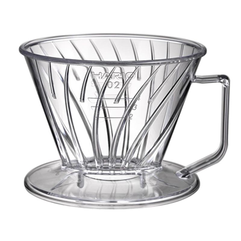 Hario PED-02-T Pegasus 02 Plastik Dripper, Şeffaf — Hario