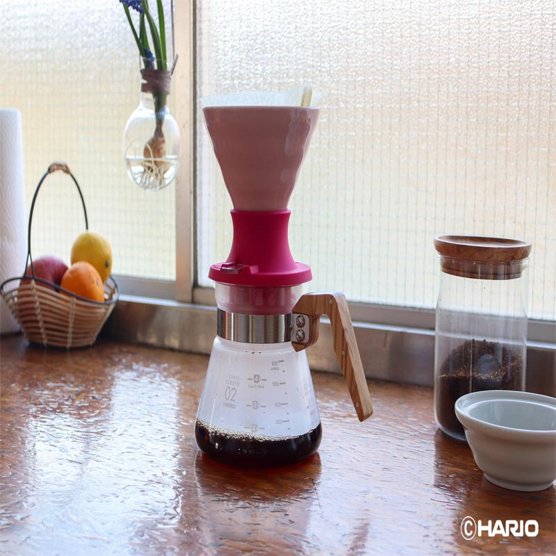 Hario SSDC-02-BEP V60 Immersion Seramik Dripper Switch, Pembe — Hario — Görsel 2