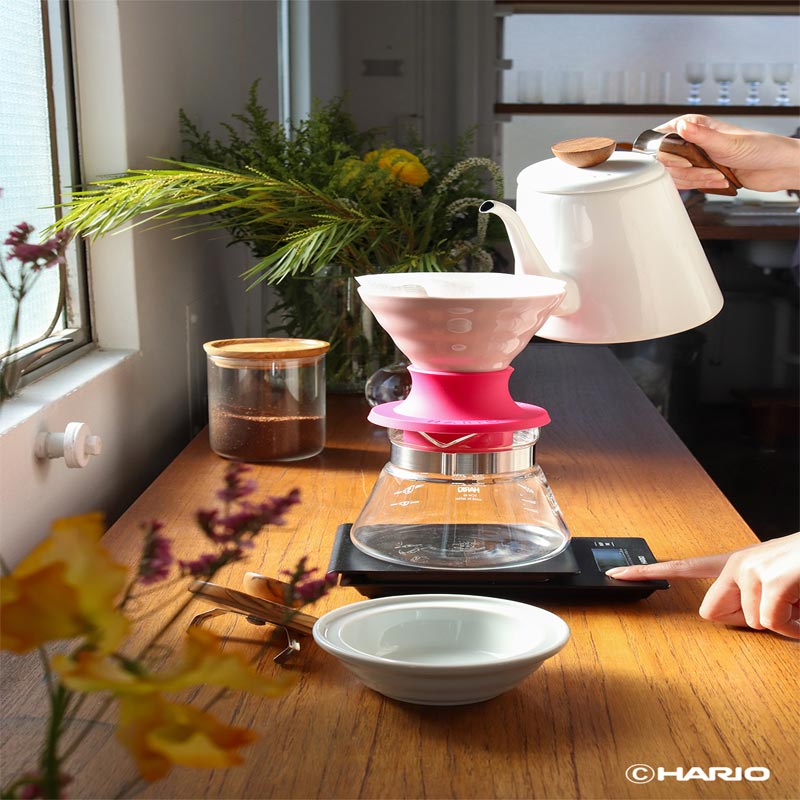 Hario SSDC-02-BEP V60 Immersion Seramik Dripper Switch, Pembe — Hario — Görsel 4