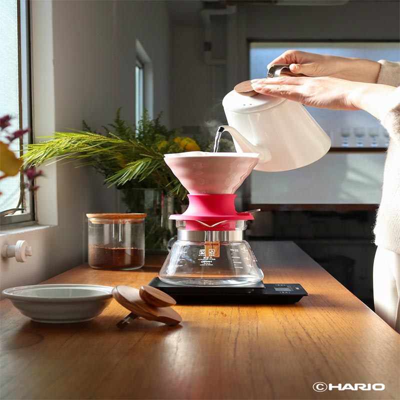 Hario SSDC-02-BEP V60 Immersion Seramik Dripper Switch, Pembe — Hario — Görsel 5