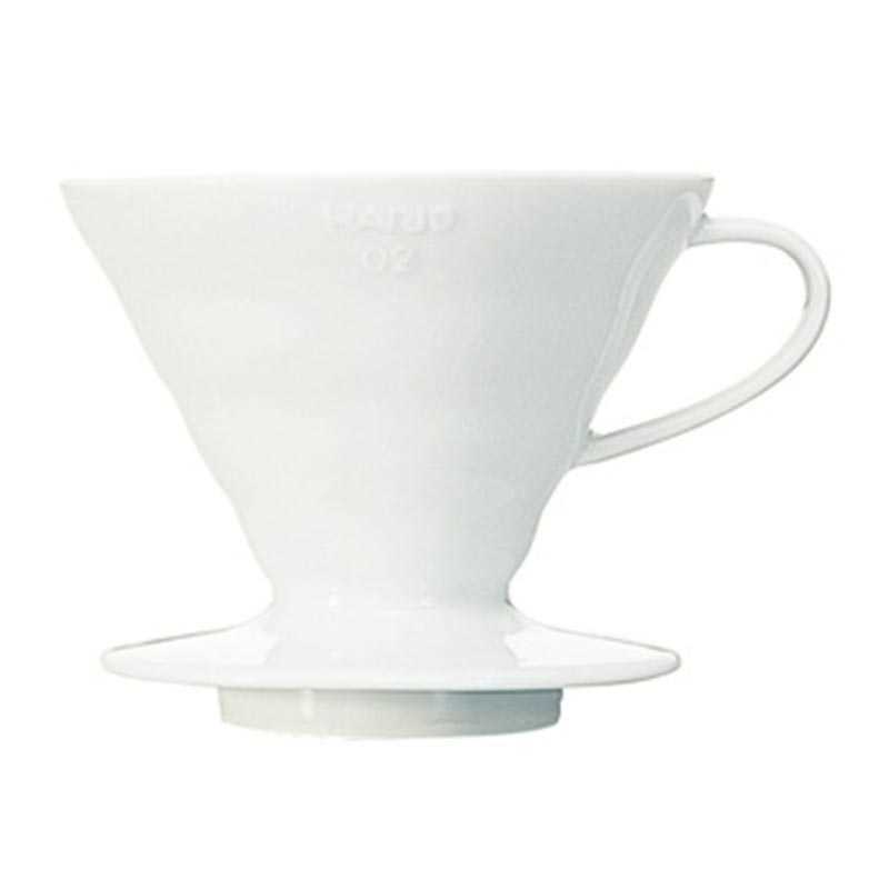 Hario VD-02W V60 02 Plastik Dripper, Beyaz