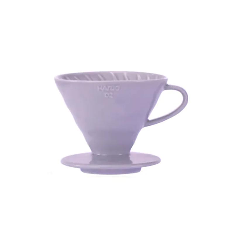Hario VDC-02-PUH V60 02 Seramik Dripper, Açık Mor — Hario