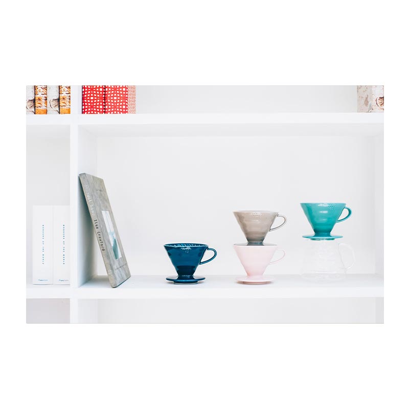 Hario VDC-02-TQ V60 02 Seramik Dripper, Turkuaz — Hario — Görsel 3