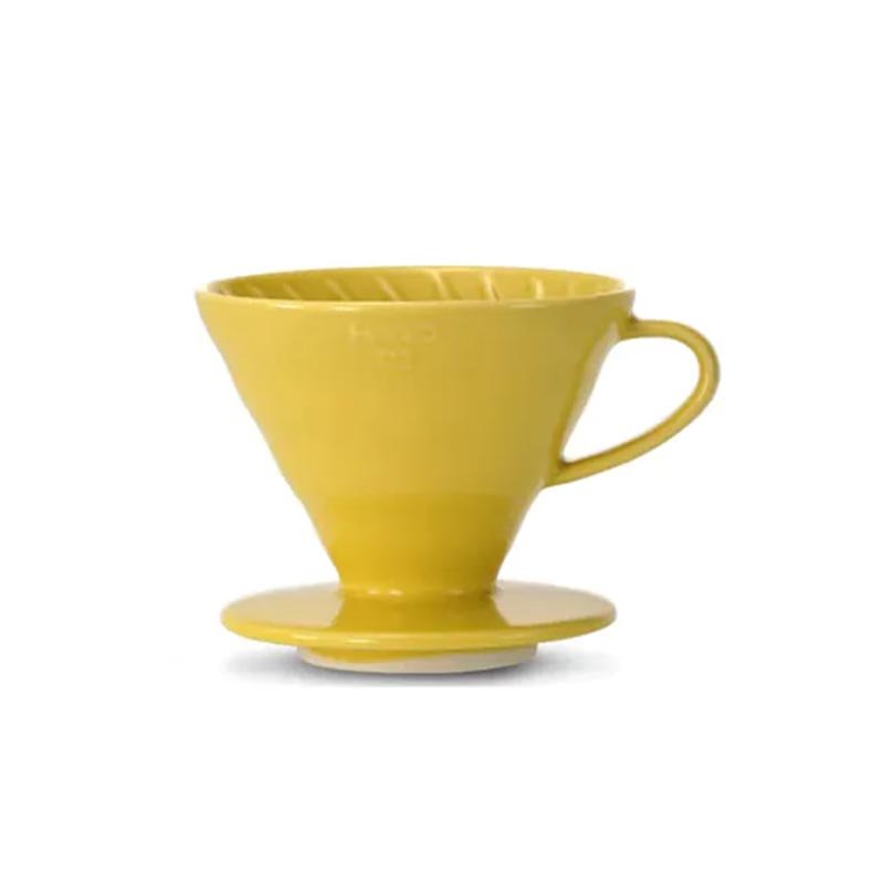 Hario VDC-02-YEL V60 02 Seramik Dripper, Sarı