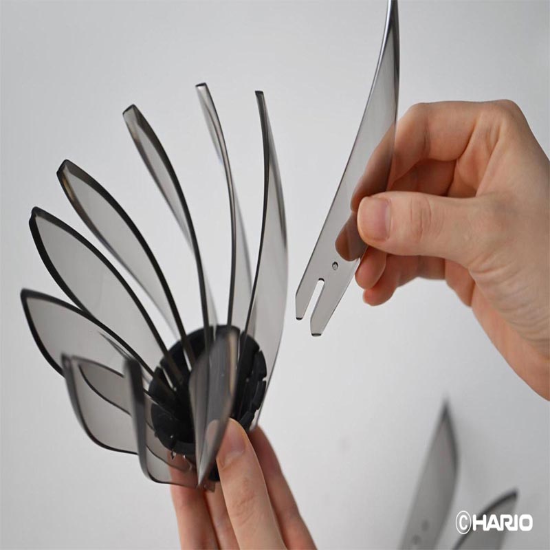 Hario VDSU-02-TB V60 Suiren Dripper, Şeffaf Siyah — Hario — Görsel 4