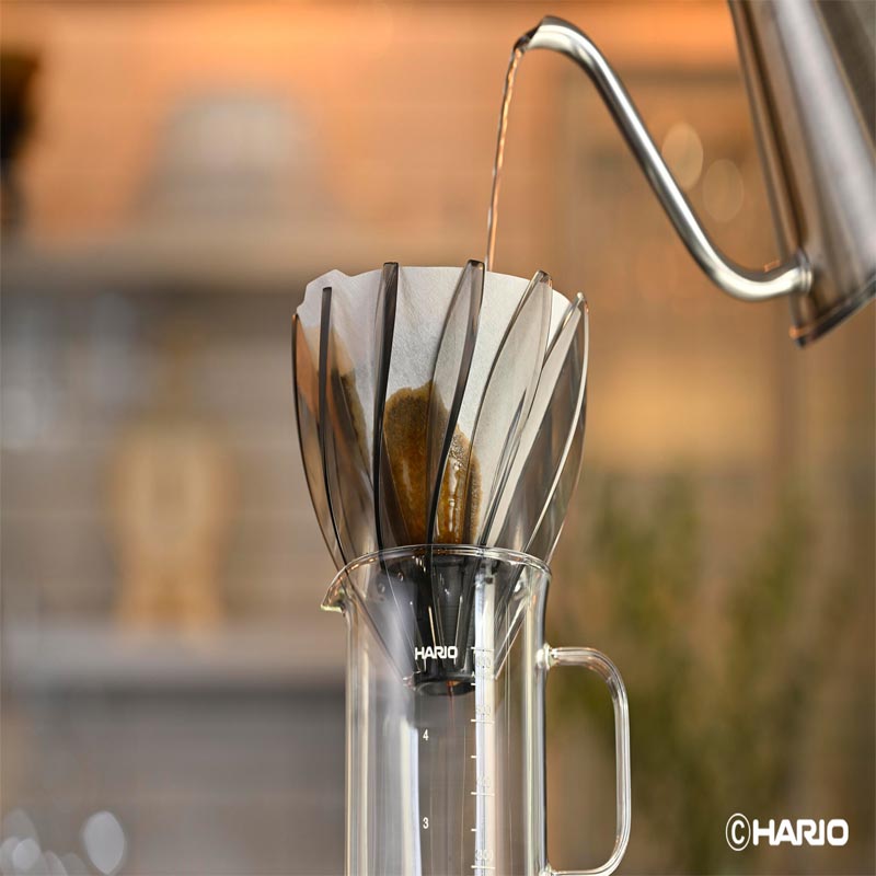 Hario VDSU-02-TB V60 Suiren Dripper, Şeffaf Siyah — Hario — Görsel 5