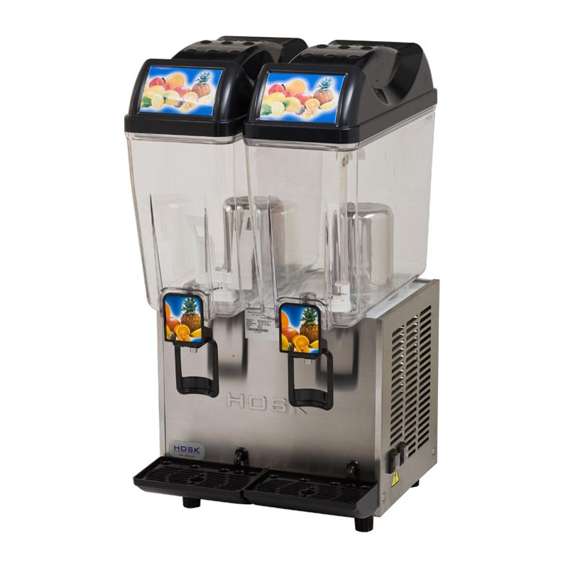 Hosk Ayran Makinesi, İkili, Ayran+Ayran, 2x20 L, Inox — Hosk