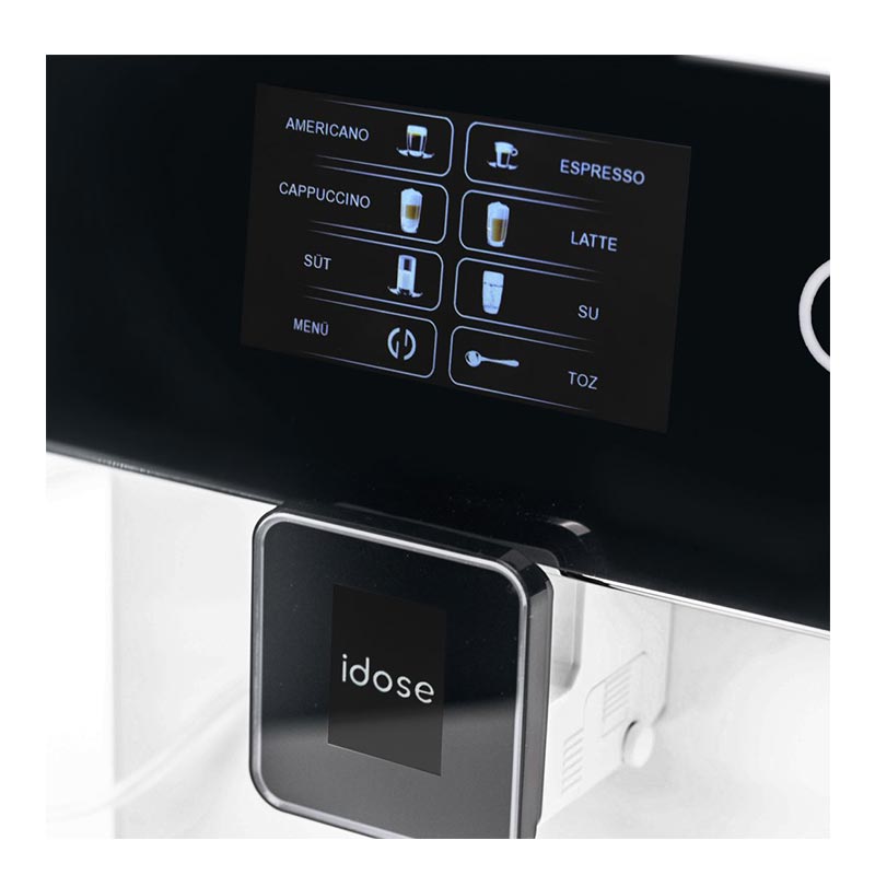 idose Soho Dual Boiler Çelik Öğütücülü Şebeke Bağlantılı Tam Otomatik Espresso Kahve Makinesi, Beyaz — idose — Görsel 2