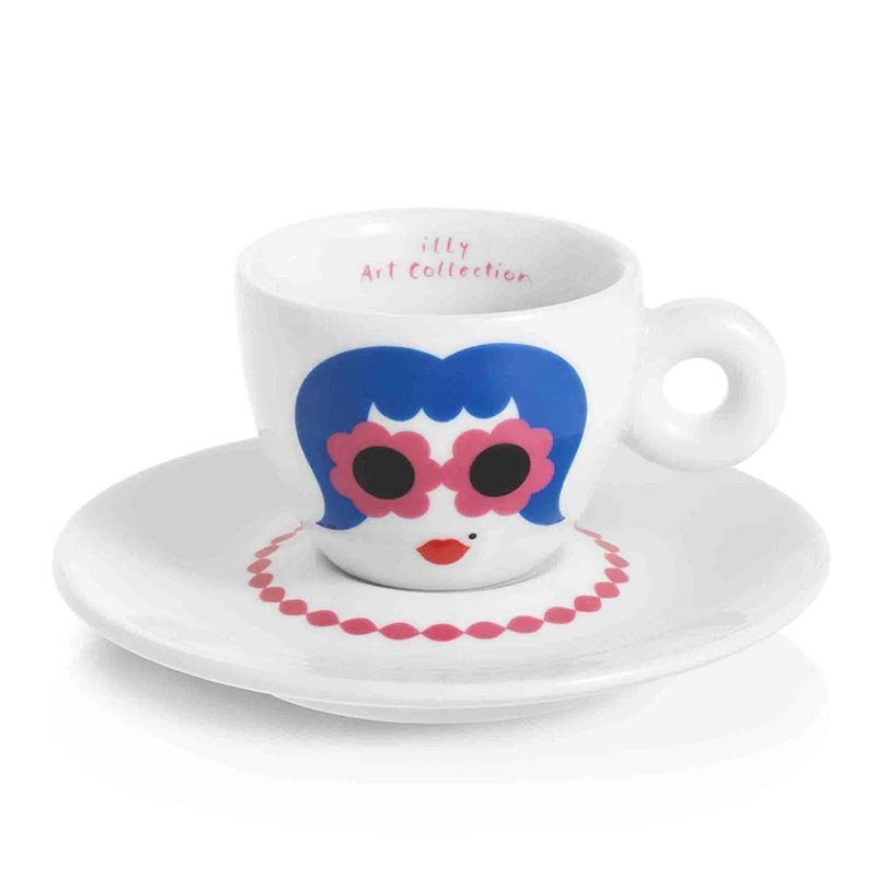 illy Art Collection 2019 Olimpia Zagnoli Cappuccino 2’li Fincan Takımı, 170 cc — illy — Görsel 2
