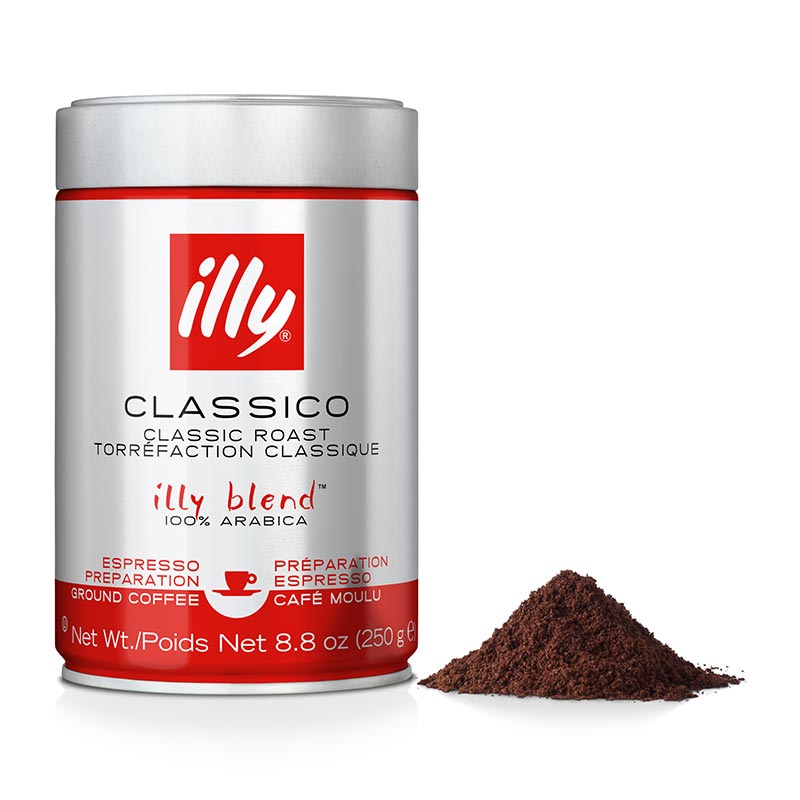 illy Öğütülmüş Toz Kahve, Orta Kavrulmuş, 250 gr — illy