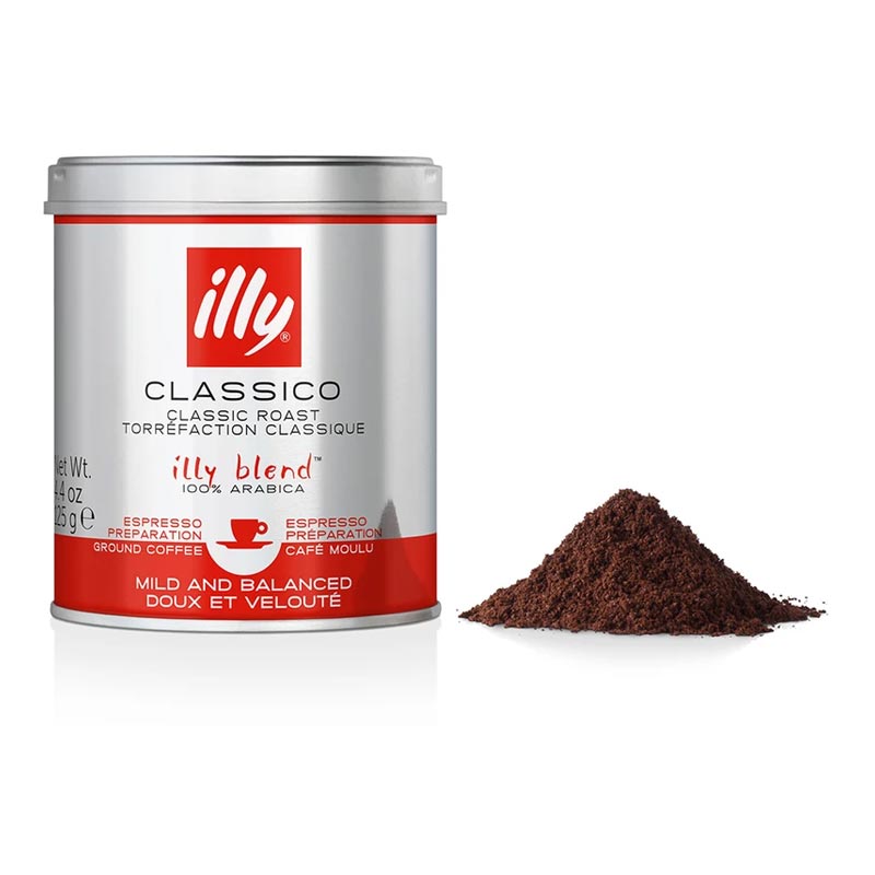 illy Öğütülmüş Toz Kahve, Orta Kavrulmuş, 125 gr — illy