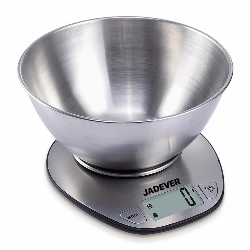 Jadever Türkter 42 Mutfak Tartısı, Paslanmaz Kase, 5 kg — Jadever